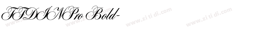 FFDINPro Bold字体转换